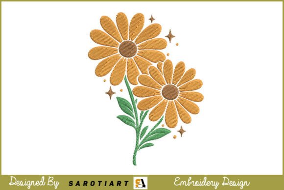 Review: Beautiful Sunflower Embroidery Design for Boutiques