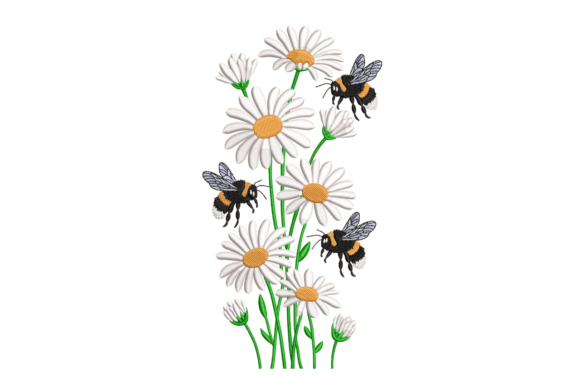 Review: Bees Daisies Border for Boutique Sweatshirts