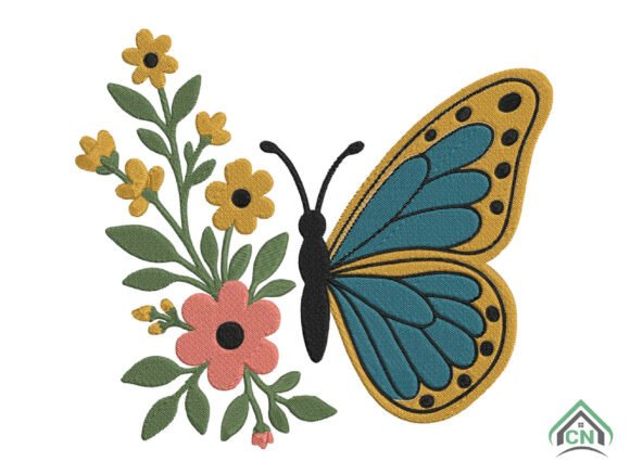 Review: Butterfly with Flower Embroidery Design