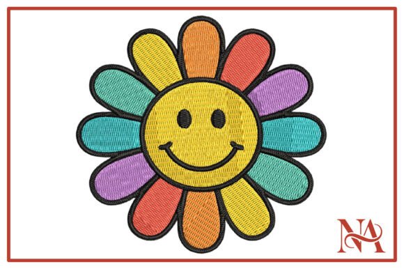 Review: Colorful Smiley Face Flower Embroidery