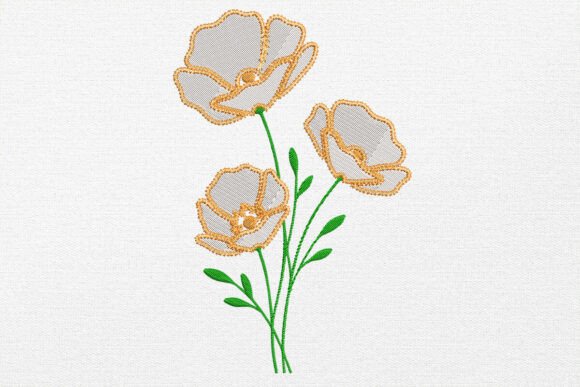 Review: Poppy Flower Embroidery Design for Modern Hoop Art