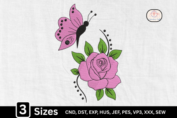 Reviewing the Pink Floral Butterfly Rose Design